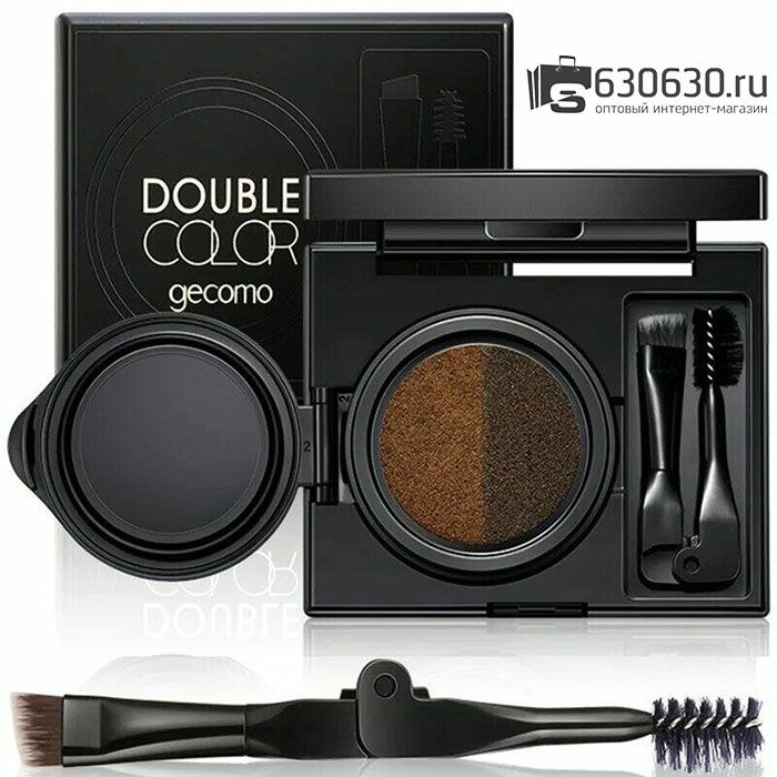 Двухцветный кушон для бровей Gecomo "Double Color" (в ассортименте) 1шт.