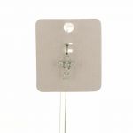 Подвеска "Крестик" с камнями (серебро)