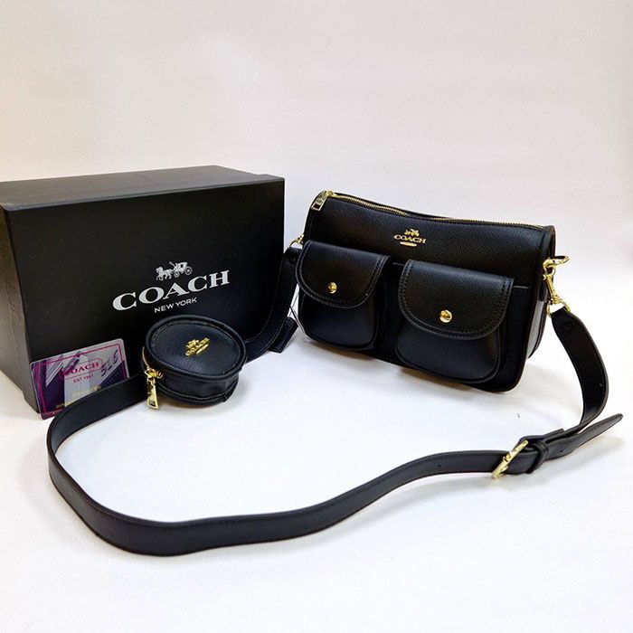 Сумка "Co*ch" Эко-кожа (27/18см)