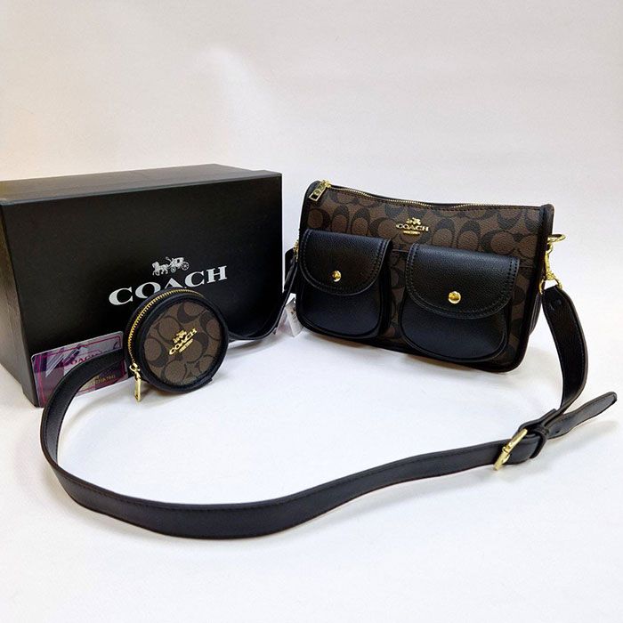 Сумка "Co*ch" Эко-кожа (27/18см)