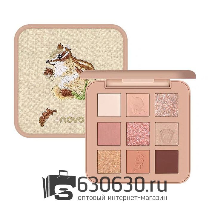 Палетка теней для век "NOVO" 1шт.*9цв.