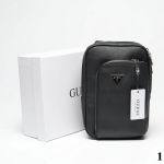 Сумка мужская "Gue*s" Эко кожа ЛЮКС (24/17см)