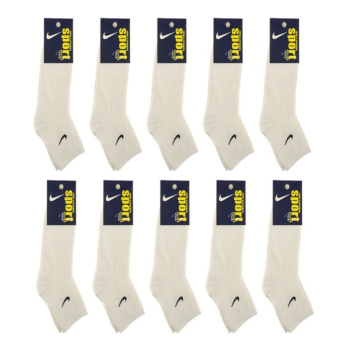 Носки Nike "Sport" 10 пар (размер 36-41) белые
