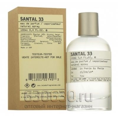 ТЕСТЕР Le Labo"Santal 33" (ОАЭ) 100 ml