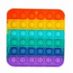 Pop it Игрушка-антистресс, радужная (квадрат)