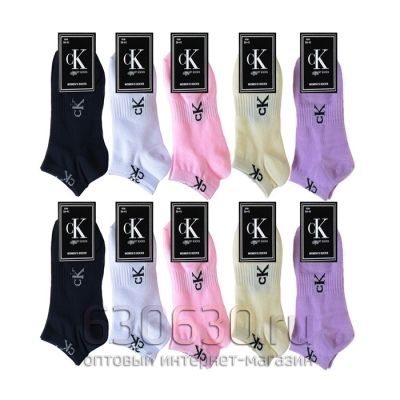 CK Укороченные носки 10 пар (рр. 36-41)
