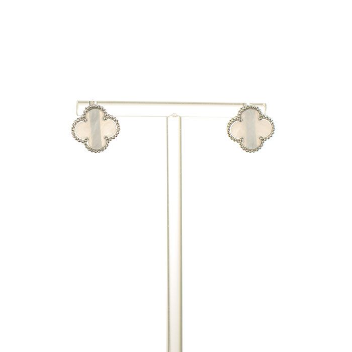 Серьги "Van Cleef & Arpels" с перламутром (большие) 