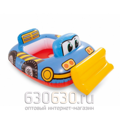 Надувной круг-ходунки Бульдозер с трусами, 84х58 см, от 1 до 2 лет