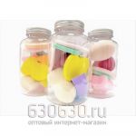 Спонжики для макияжа в баночке,9 шт