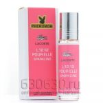 Масляные духи с феромонами Lacoste "Eau De Lacoste L.12.12 Pour Elle Sparkling" 10 ml