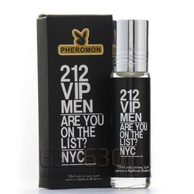 Масляные духи с феромонами Carolina Herrera "212 Vip Men" 10 ml