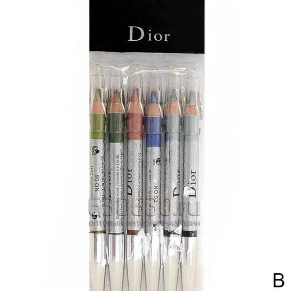Тени-карандаш   Christian Dior с точилкой 2цв. (6шт)