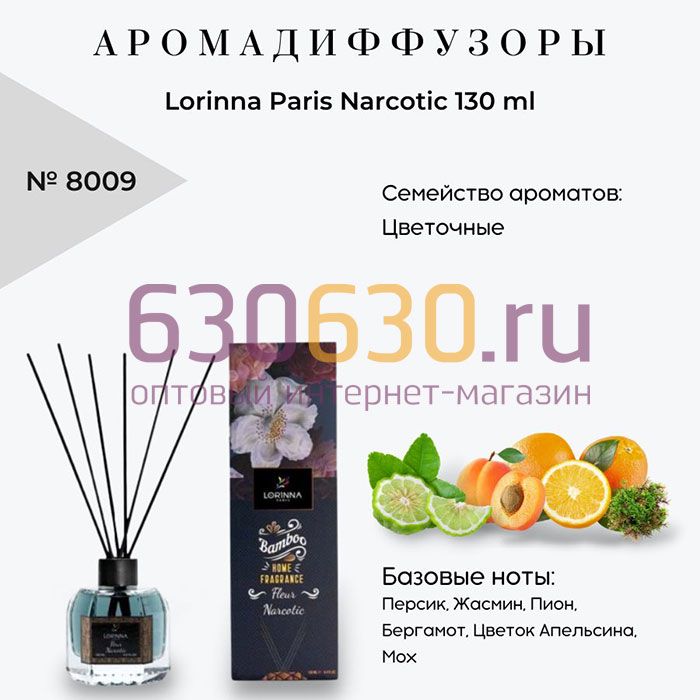 Аромадиффузор  Lorinna "Paris Narcotic" 130 ml
