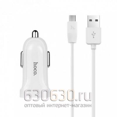 Автомобильное зарядное устройство HOCO Z2 (micro) 2.4A 