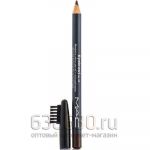 Карандаш для глаз и бровей с кисточкой " Коричневый Eyebrowl" 12 шт